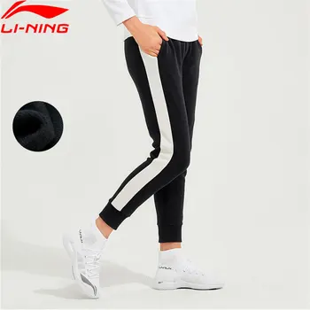 

Li-Ning Women Training Sweat Pants Winter Fleece Regular Fit 78% Cotton 22% Polyester li ning LiNing Sports Pants AKLP552 WKY259