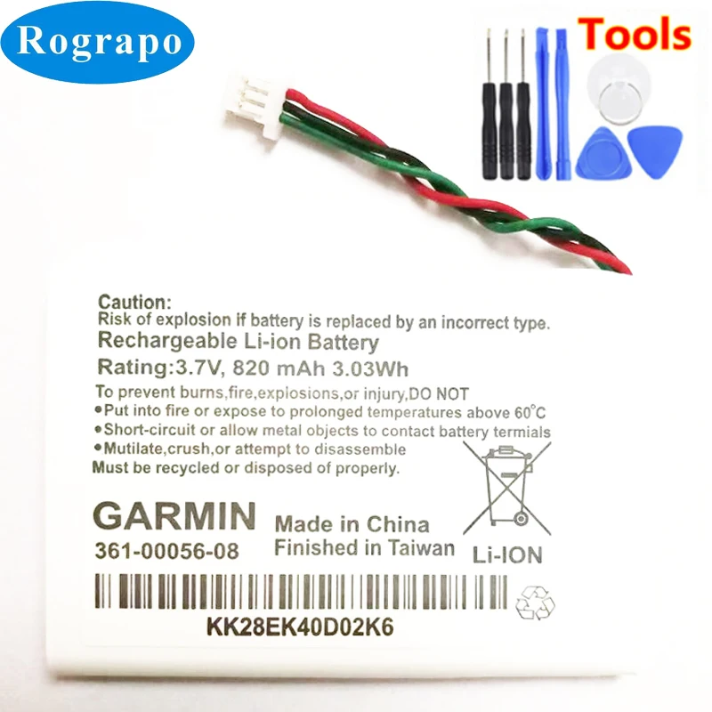 Новый 3 7 V 820 мА/ч 361-00056-08 Замена Батарея для Garmin Drive 60LM GPS акумуляторная батарея
