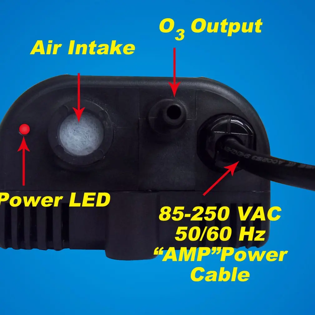 Водный озоновый генератор 85-265 в 6 Вт 300 мг/ч озонатор воздуха для бассейна Прочный очиститель воздуха небольшие кондиционеры