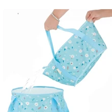 Легкий складной портативный складной герметичный открытый умывальник для ног ведро для воды Сумка для кемпинга путешествия держатель для миски