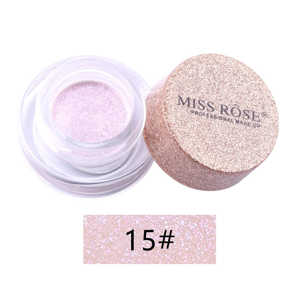 MISS ROSE бренд Shimmer Свободные Тени для век Пудра Макияж Пигмент Водонепроницаемый Блеск Тени для век Пудра Косметика - Цвет: 11 with box