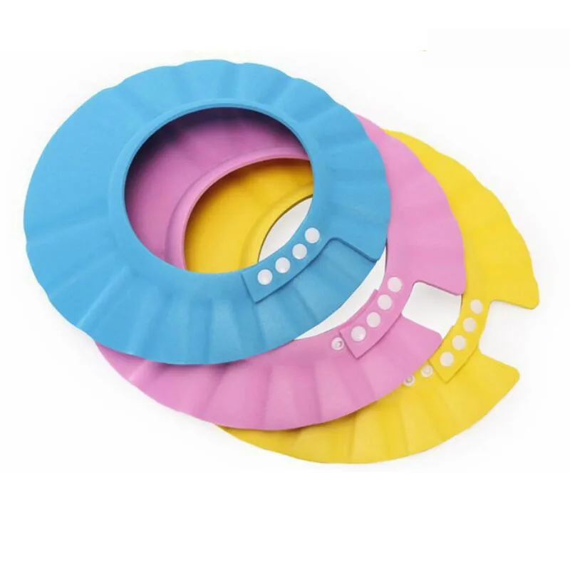 Shampoo Shower Cap Safe Shampoo Shower Bathing Bath Protect Soft Cap Hat For Baby Wash Hair Shield Bebes Children Kids