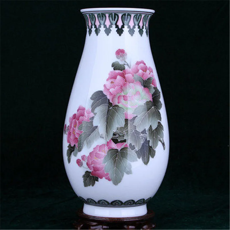 Китайский стиль, пятью расписанный вручную керамический ваза, Креативные украшения для гостиной X2629