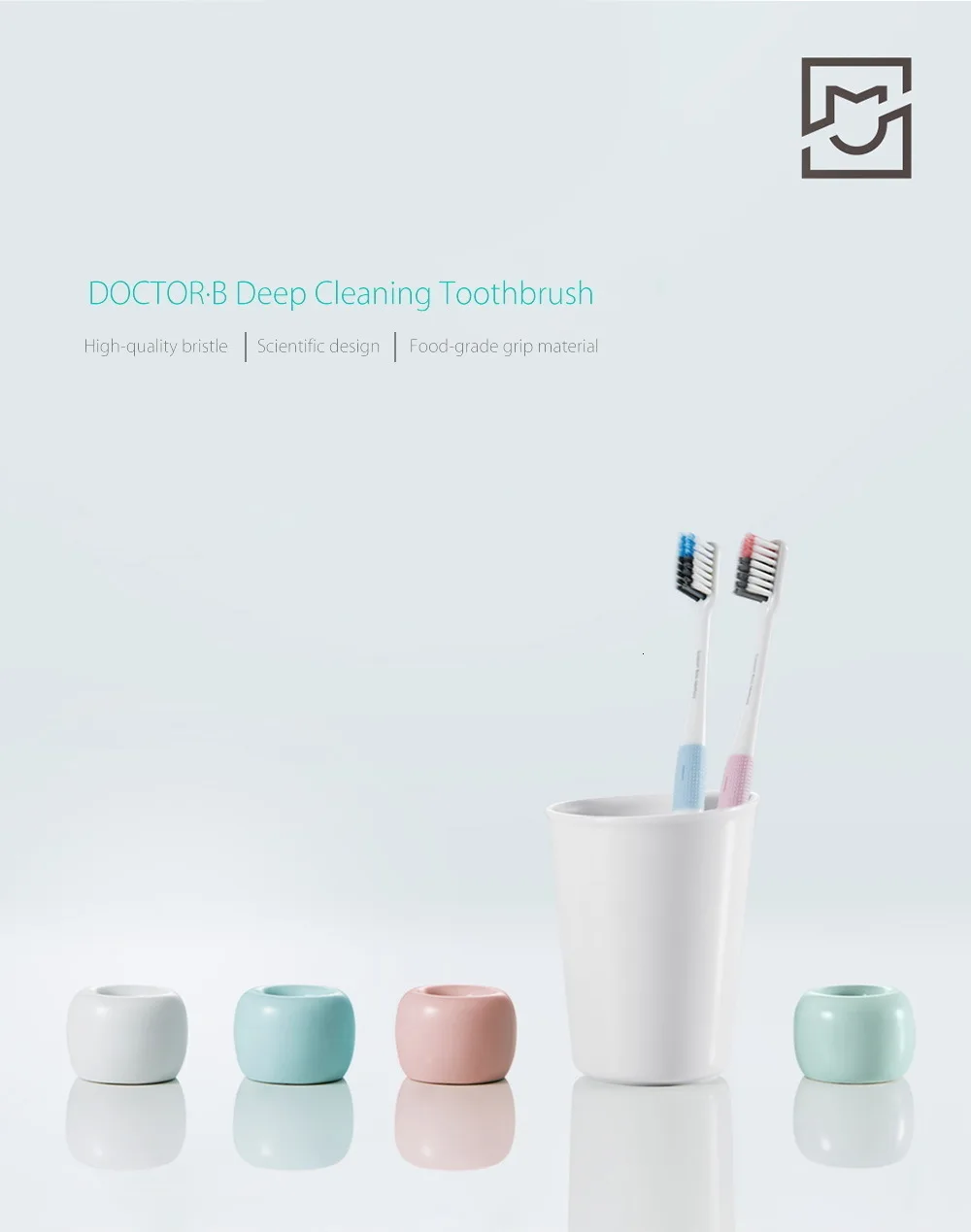 Xiaomi DOCTOR-B, 1 шт., портативная зубная щетка Xiaomi для глубокой очистки, уход за зубами, гигиена полости рта, зубная щетка для взрослых, дистанционное управление