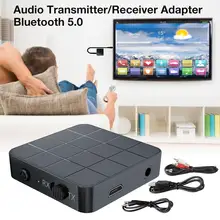 Bluetooth 5,0 аудио передатчик приемник адаптер Портативный 2 в 1 беспроводной аудио приемопередатчик RX/TX режим для ТВ автомобильный компьютер