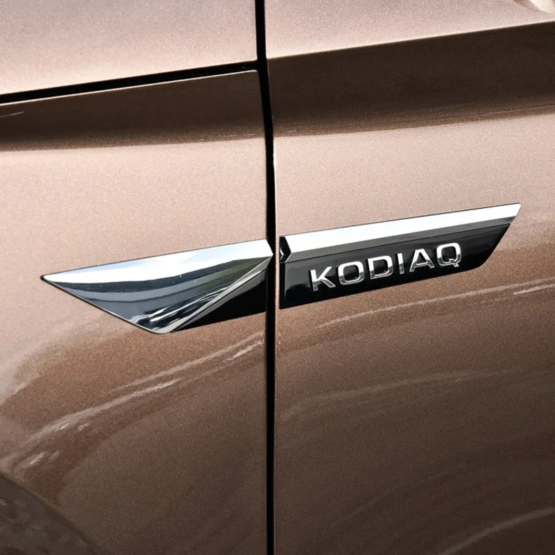 Для Skoda Kodiaq 2016 2020 оригинальный хром боковое крыло дверь эмблема значок наклейки