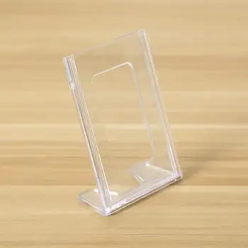 

Transparent L-shaped Conference Table Card Holders Frame Price Label Sign Label Stand Desk Meeting Tag Display Desk Card C8L9