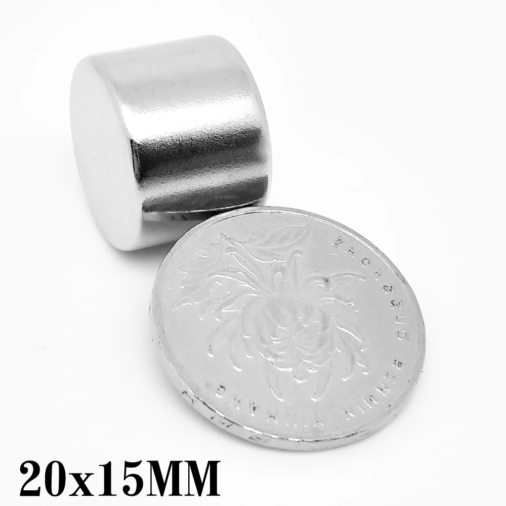 20x15 mm Bulk Round Rare Earth Magnet 20 X 15mm Round Search Magnet 20x15mm Disc Neodymium Magnet 20*15 mm N35