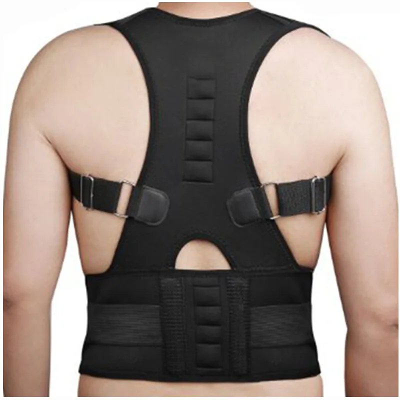 

Adjustable Magnetic Posture Back Support Corrector Belt Band Brace Shoulder Lumbar Strap Pain Relief Posture Waist Trimmer