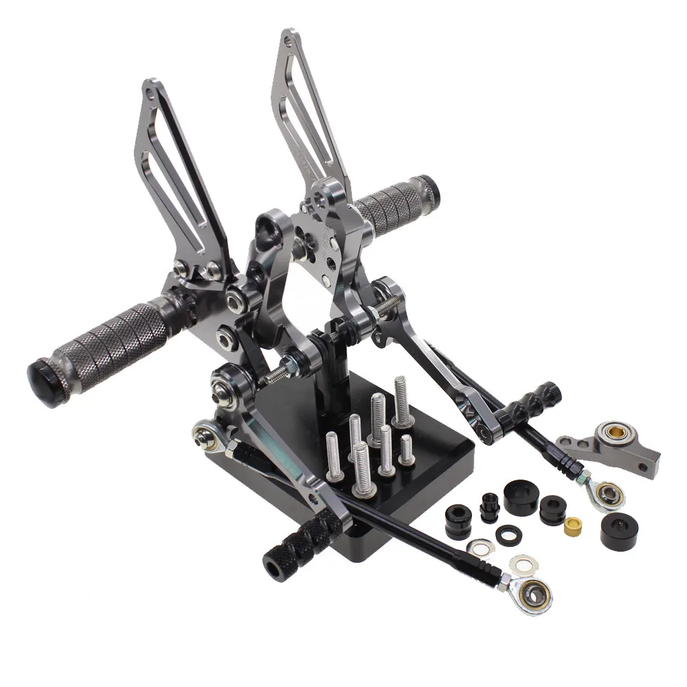 MFS мотоцикл Rearset CNC Регулируемые подножки Аксессуары Для Ducati 848 EV0 2008 2009 2010 2011 2012 2013