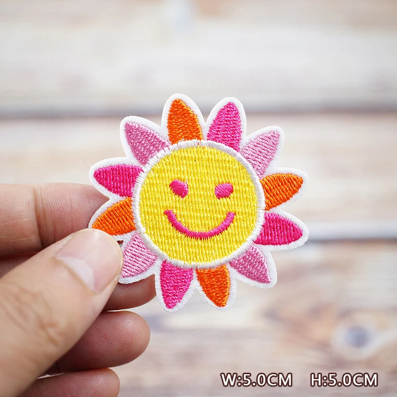 Lucky Girl Okay DIY Patches Embroidery For T-Shirt Iron On Appliques Clothes Jeans Stickers Badges Parche Japanese Fish