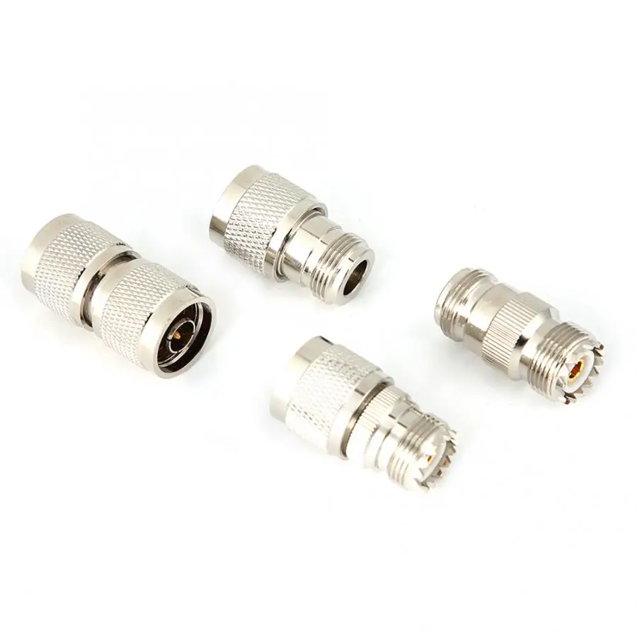 4 шт. M к N RF латунь 50ohm коаксиальный концентрический адаптер Разъем конвертер комплект