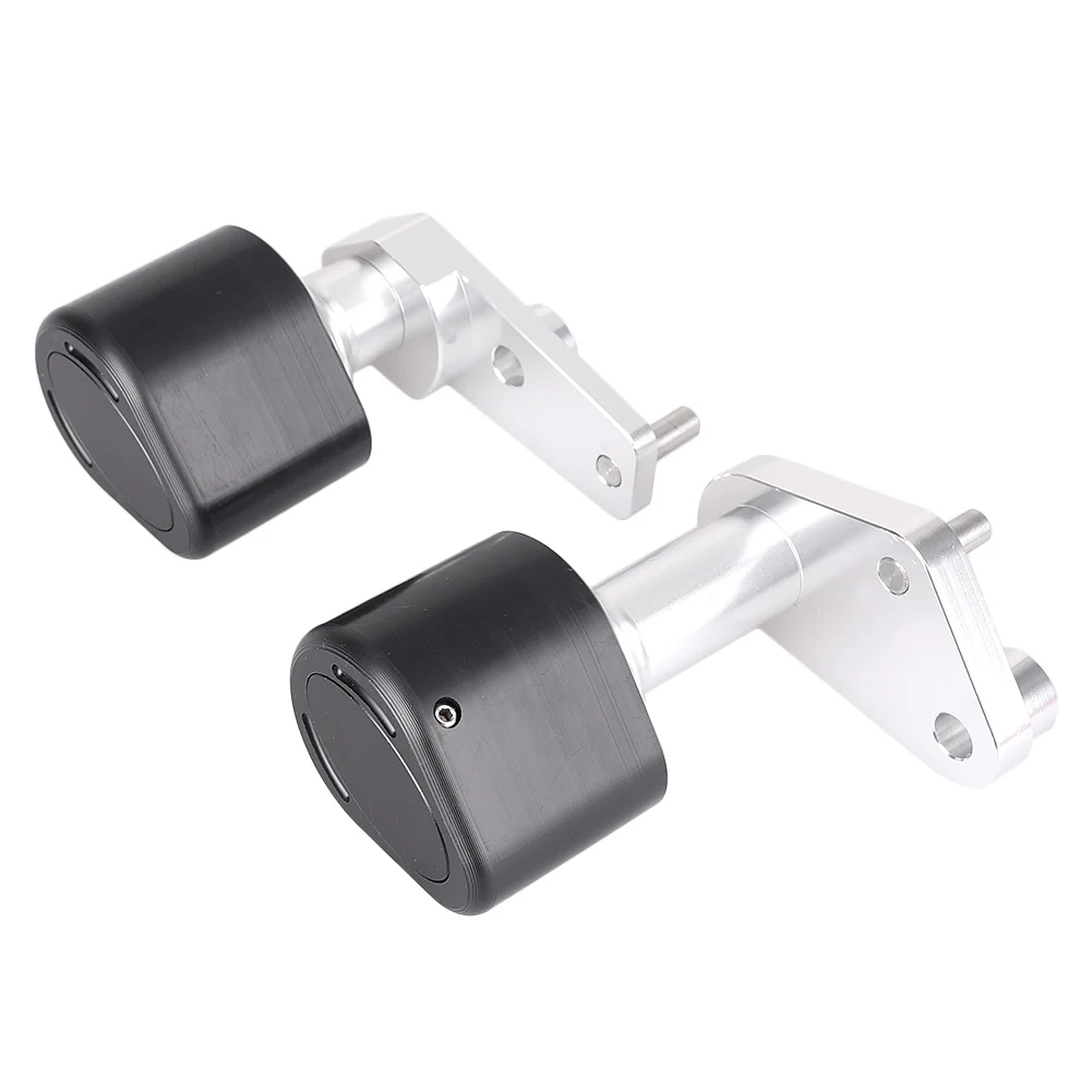 Черный CNC мотоциклетная рама ползунок Краш Pad протектор для Yamaha YZF R6 2003 2004 2005 2006 2007 2008 2009 2010 алюминий+ ABS - Цвет: Черный