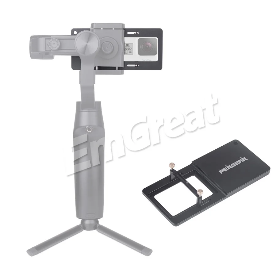 Pergear ручной шарнирный адаптер переключатель Монтажная пластина для GoPro Hero 7 6 5 4 3 3+ Yi 4k камера для DJI Osmo Feiyu Zhiyun Smooth 4