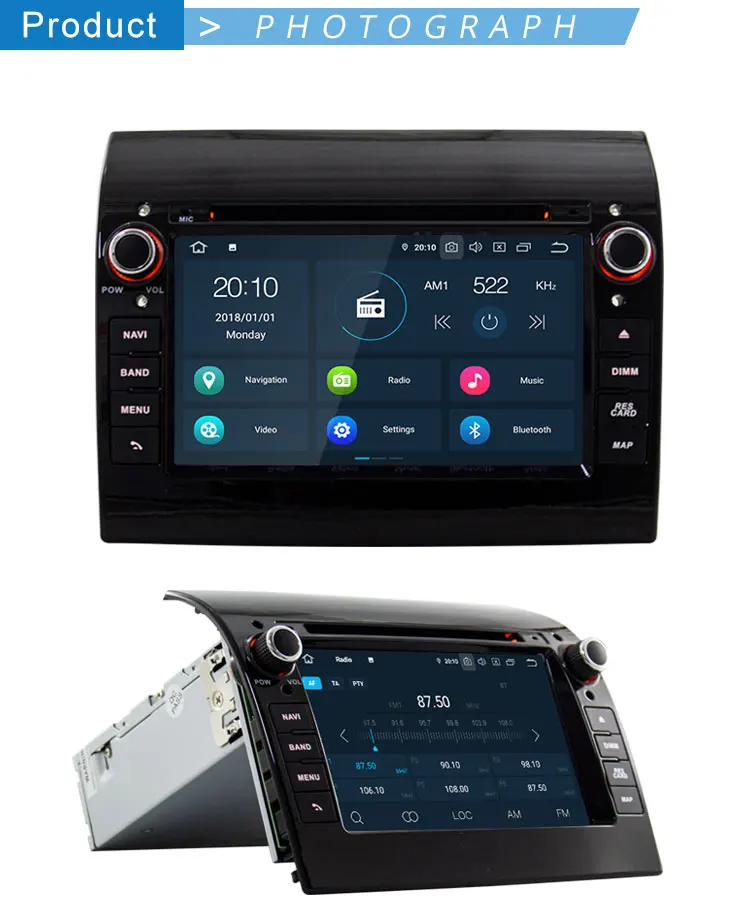 Top TOPBSNA Android 9.0 Car Multimedia Player GPS For Fiat Ducato 2008-2015 CITROEN Jumper PEUGEOT Boxer 1 Din Car Radio Stereo WIFI 13