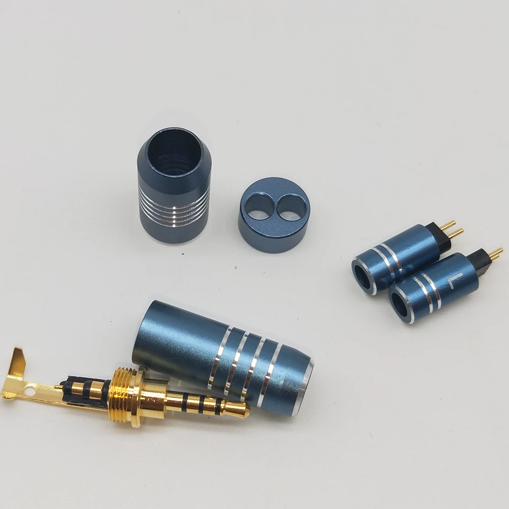 

DIY Earphone Cables Accessories 0.78mm 2PIns Set 2.5mm/4.4mm Balanced 3.5mm Audio Plug Splitter slider Kit