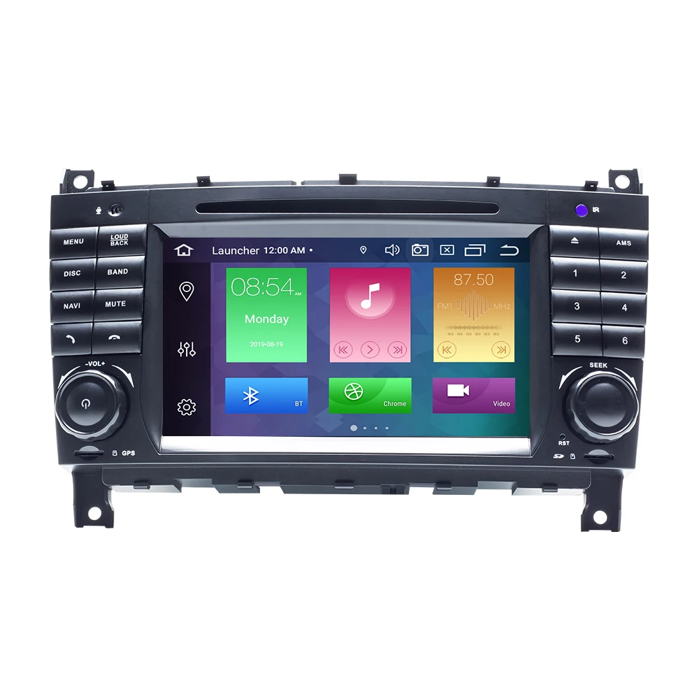 2 Din Android 9 автомобильный Радио Мультимедиа Навигация для Mercedes/Benz W203 W209 W219 a-класс A160 c-класс C200 CLK200 gps DVD стерео