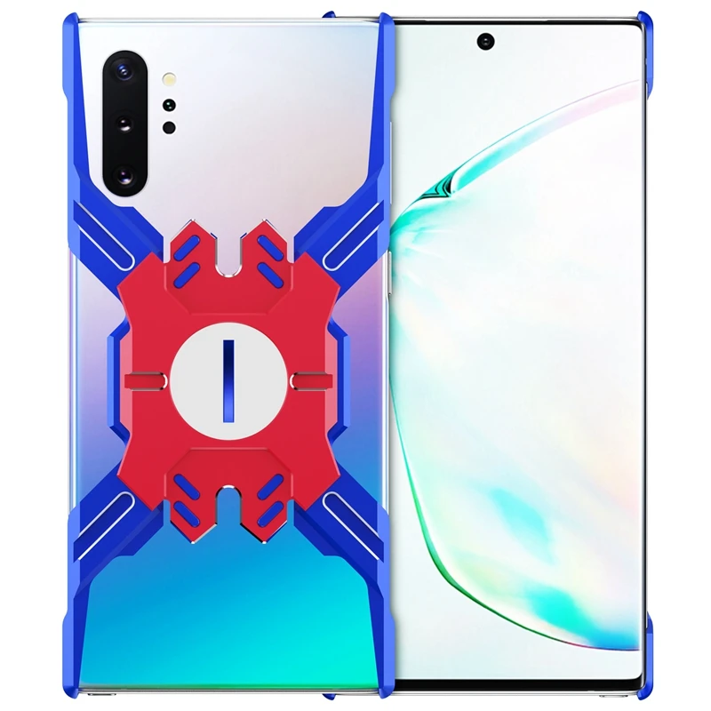 Blue and Red Серия Heroes для samsung Note 10 Plus, металлический чехол-бампер для телефона samsung Galaxy S10 S9 Plus Note 8 9 S10e Fundas - Цвет: Blue and Red