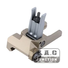 Тактическая стрельба складной передний рельсовый прицел KAC стиль MK12 MK18 RAS стальные складные прицелы BUIS для страйкбола охота стрельба DE