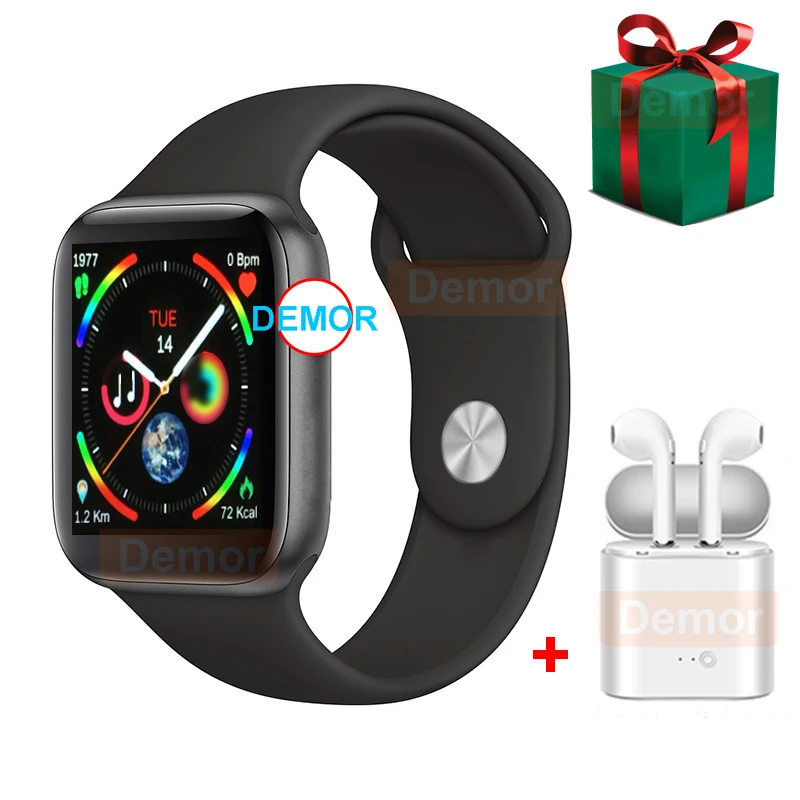 

2019 DEMOR IWO 9 Smart Watch GPS Series 4 44mm Heart Rate Monitor Smartwatch for Xiaomi iPhone Huawei Android Phone Headset Gift