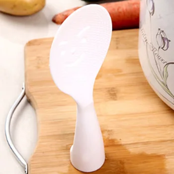

Wholesale Smile Face Rice Spoon Environmental Special Kitchen Tool Non Stick ABS Rice Spoon Kitchen Tool Kitchen Tableware Spoon