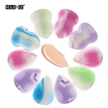 10 шт цвет случайный косметика для губ пуховка основа корректор для лица гладкая влажная сухая двойного использования Макияж набор инструментов