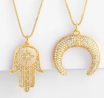 

cross heart multicolor micro pave cz zircon cubic zirconia necklace copper Clavicle gold plated Snake Chain Choker Pendant 3f2d