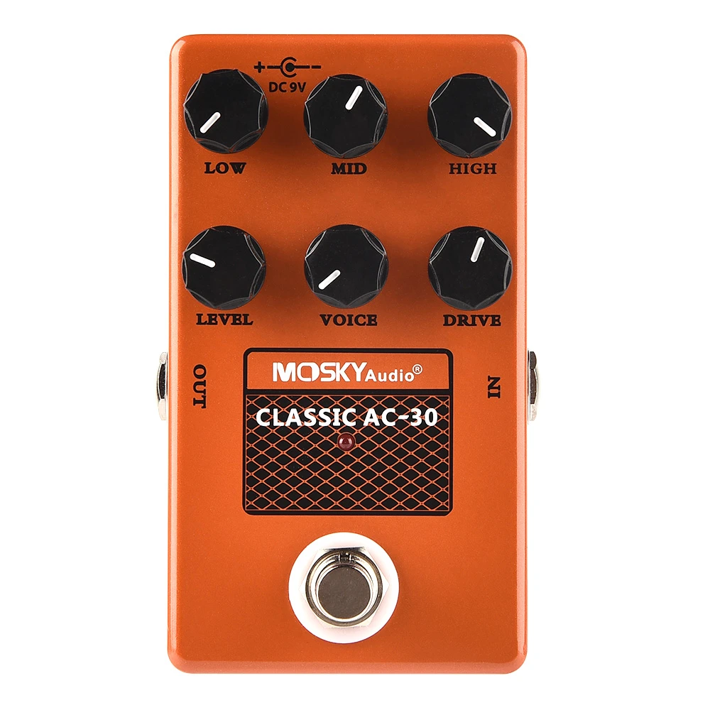 MOSKYaudio Pedal de de clásica, simulación de nivel, efectos de voz para accesorios de guitarra eléctrica, Ac 30|Audio escénico| - AliExpress