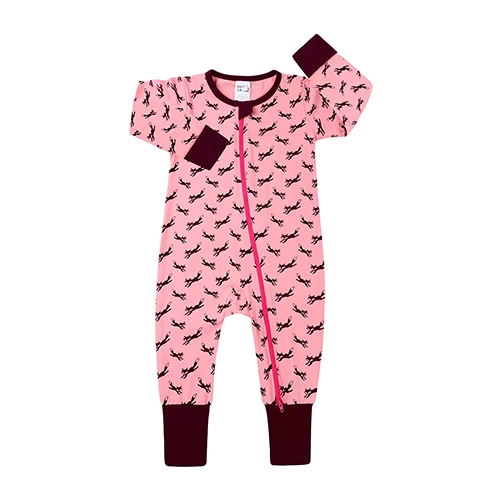 Autumn Newborn Baby Romper Girls Boys Cute Cartoon Animal Stripe Zipper Clothes for Kids Long Sleeve Toddler Jumpsuit Outfits carters baby bodysuits	 Baby Rompers