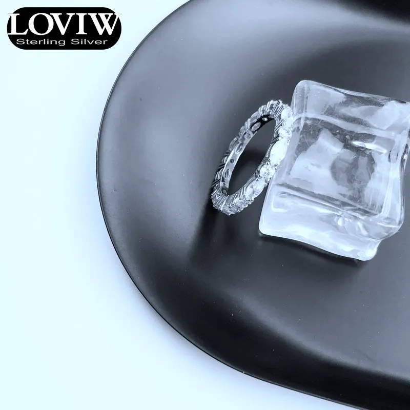 Белый со стразами в стиле «Бохо кольцо вечности, Thomas SABOR Стиль Модные Качественные украшения для Для женщин подарок 925 пробы серебро, Супер предложения