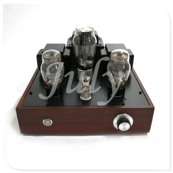 

6N1 6P3P EL34 tube amplifier 7w + 7w tube amplifier, red walnut case, finished machine or kit, mellow tone