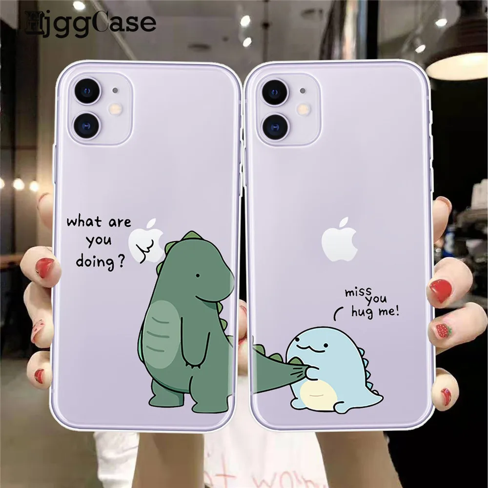 Чехол для телефона iPhone 11 12 Mini Pro Max X XS XR 7 8 plus SE 2020 прозрачный мягкий чехол из ТПУ с
