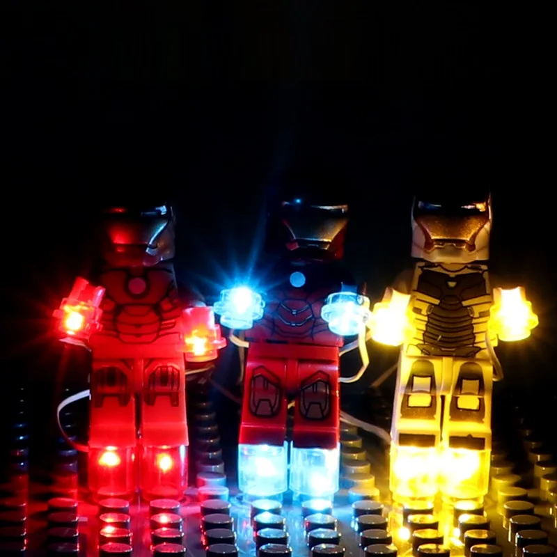 

4 Lighting Street View LED Light-emitting USB Power Supply MOC Military DIY Building Block Parts Mini Figures Original Toys