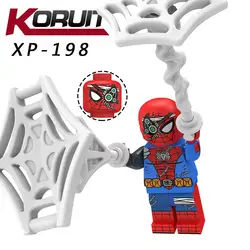 Одиночная продажа совместимый далеко от дома Человек-Паук Броня Cyborg Venom боевой костюм строительные блоки кирпичи Diy игрушки мальчики