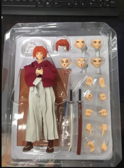 red-in box Новая модель Dasheng DASIN-LK rurouni kenshin HIMURA KENSHIN Blue фигурка игрушка - Цвет: red-in box