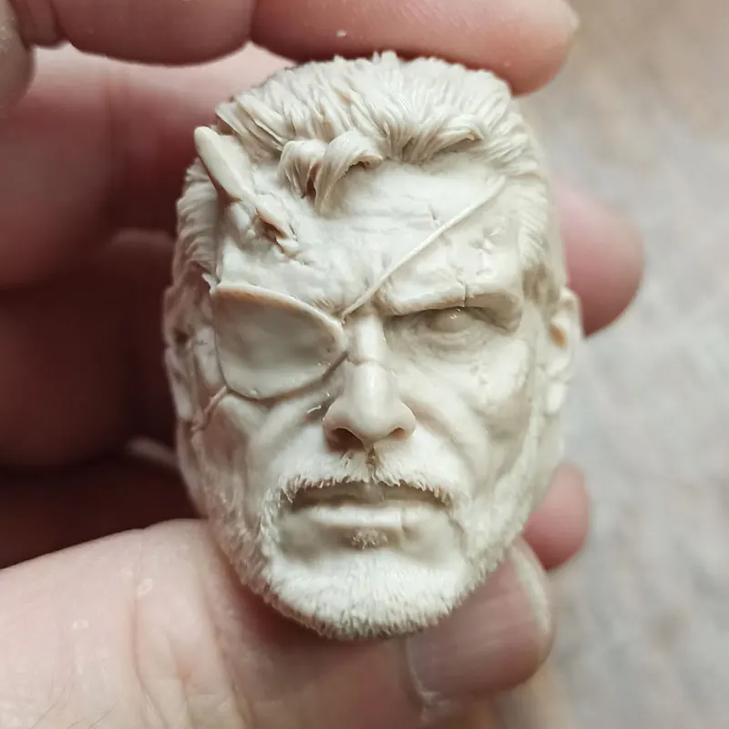 Blank 1/6 Scale Metal Gear Solid V Naked Snake Head Sculpt Unpainted Fit 12&quot Figure | Игрушки и хобби
