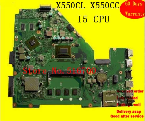 X550CC i5 CPU 4GB RAM материнская плата для ноутбука ASUS X550C | Компьютеры и офис