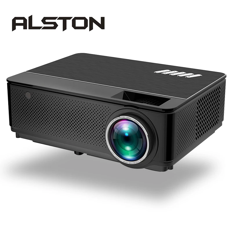 

ALSTON M6/M6W LED Projector 5500 Lumens Double HIFI speakers Optional Android6.0 WiFi Bluetooth Support 1080P Beamer
