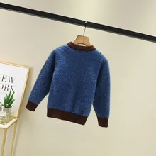 Новинка осени маленькие дети свитер на мягкой подкладке