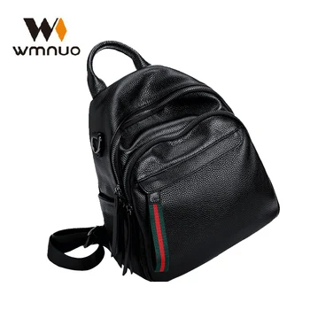 

Wmnuo New Backpack Women Genuine Leather College Bag For Girls Shoulder Bag Mochila Designer Travel Bag Casual Laptop Shopper