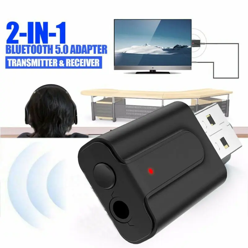3,5 мм USB беспроводной аудио Bluetooth адаптер ключ передатчик приемник Bluetooth 5,0 музыка HIFI Аудио Стерео шумоподавление