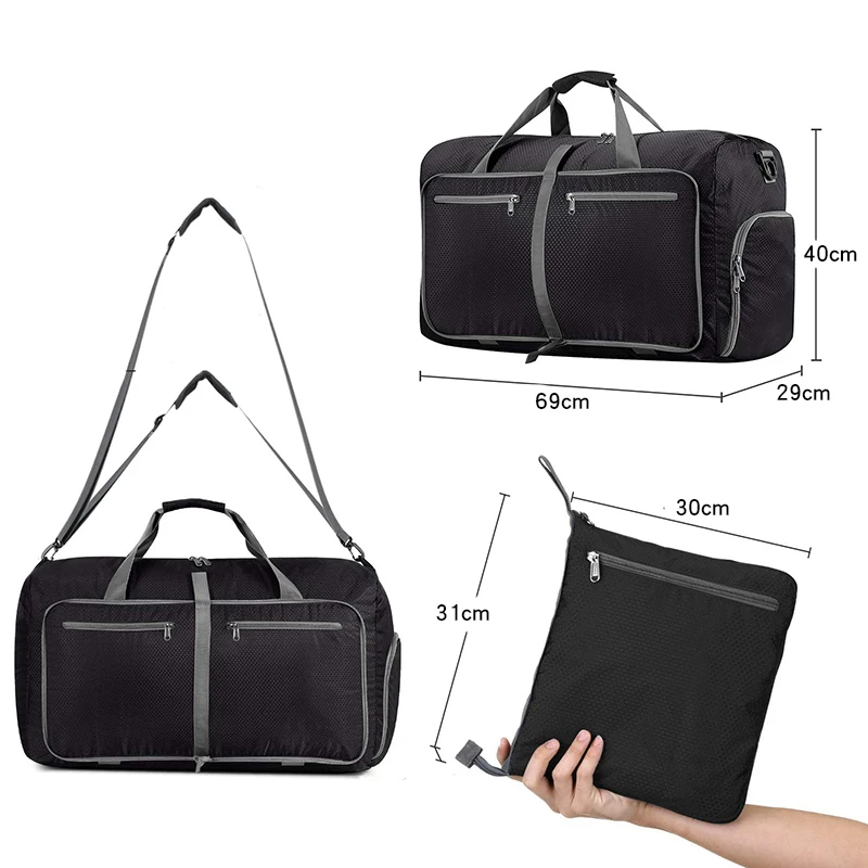 

Foldable Men Women Travel Bag Organizer Hand Luggage Large Capacity Men Women Nylon Waterproof Travel Bag large Duffle Bag