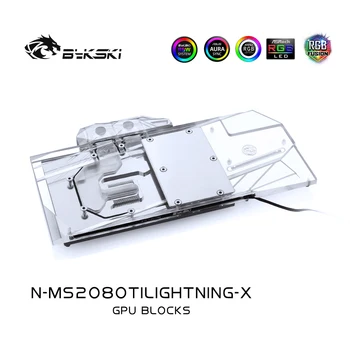 

Bykski Water Block use for MSI RTX2080TI LIGHTNING / Full Cover Copper Radiator Block/3PIN 5V A-RGB / 4PIN 12V RGB
