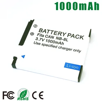 

NB-8L NB8L NB 8L Rechargeable Digital Camera Battery for Canon PowerShot A3300 A3200 A3100 A3000 A2200 A1200 IS BATTERY NB 8L