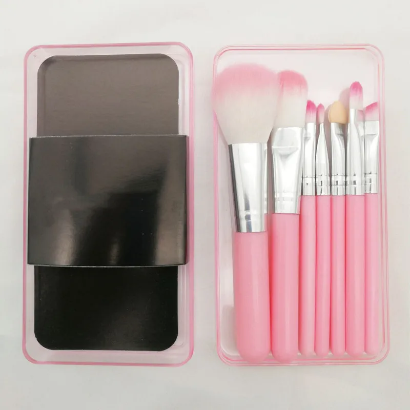 

7Pcs Makeup Brush Set High Quality Foundation Powder Eyeshadow Brush with Plastic Boxed Cosmetic Beauty Tool Kit Hot