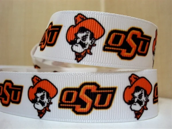 5 50 ярдов 7/" 22 мм Спортивная команда напечатаны ленты grosgrain вечерние подарочные декорация рукоделие хобби поставка - Цвет: 5