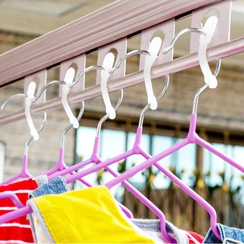 

20Pcs Outdoor Windproof Hanger Hook Silicone Non-slip Hanger Buckle High Quality Clothes Pole Hanger Lock Home Storage Organizer