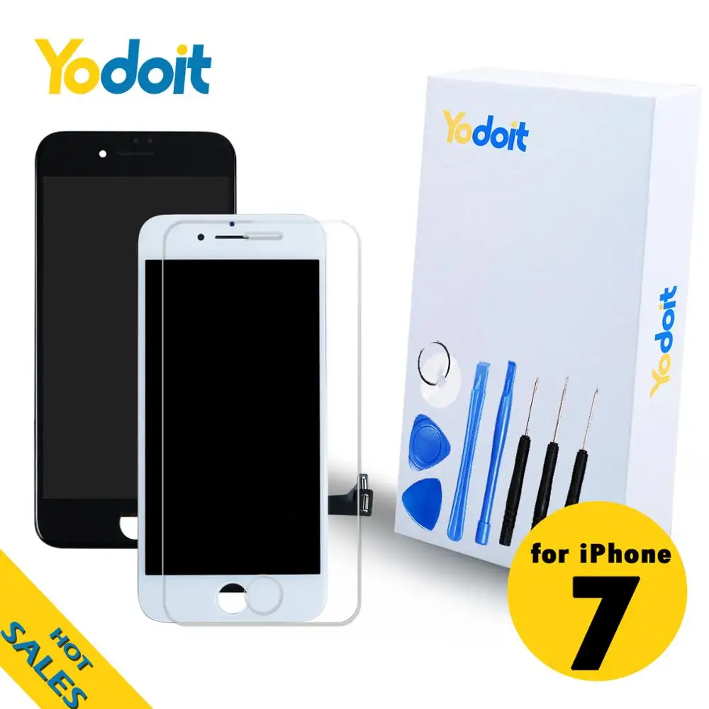Yodoit для iPhone 7 экран Замена дисплея в сборе с сенсорным экраном дигитайзер камера