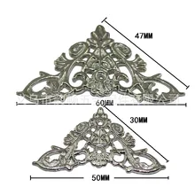 46 размер, большой размер, треугольник из искусственного золота, угловой сплав, филе, деревянный угловой ящик, винный ящик, шнуровка, Угловое украшение, дюрум