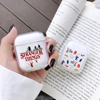 

Stranger Things Christmas Lights Case for Airpods 2 1 Earphone Cover for Airpods Soft TPU Clear Transparent Earphone Cover Capa